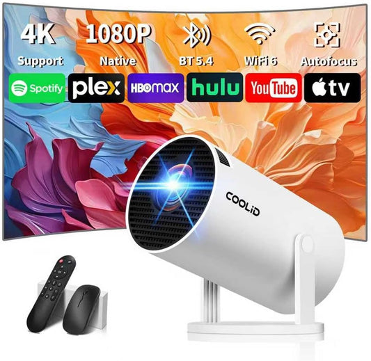 Mini Vidéoprojecteur 4K Portable – WiFi 6 & Bluetooth 5.0